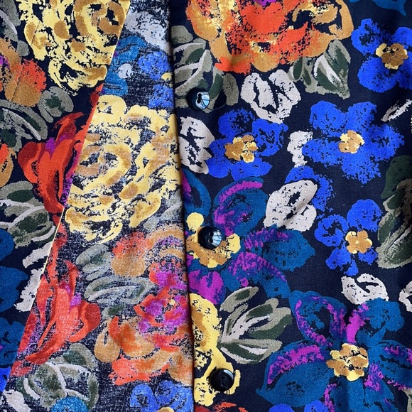 Floral Rayon Blazer - Picture 3 of 5